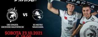 🎦🏐UKS Sparta Grodzisk Mazowiecki🆚 KS Metro Warszawa (23/10/2021)