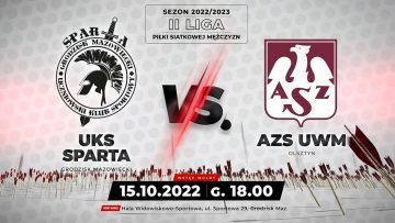 🎦🏐UKS Sparta Grodzisk Mazowiecki🆚 AZS UWM Olsztyn (15/10/2022)