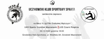 🎦🏐UKS Sparta Grodzisk Mazowiecki🆚 LKS Czarni Rząśnia (03/12/2022)