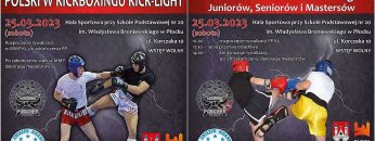 Na żywo: Mistrzostwa i Puchar Polski Kick Light (25.03.2023) Płock