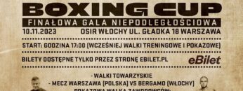 Na żywo: Finał – Warsaw Boxing CUP (10/11/2023)
