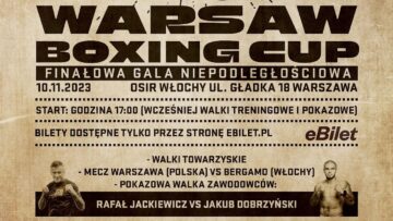 Na żywo: Finał – Warsaw Boxing CUP  (10/11/2023)