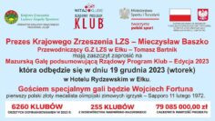 Na żywo:  Mazurska Gala – podsumowanie Rządowego Programu Klub – Edycja 2023